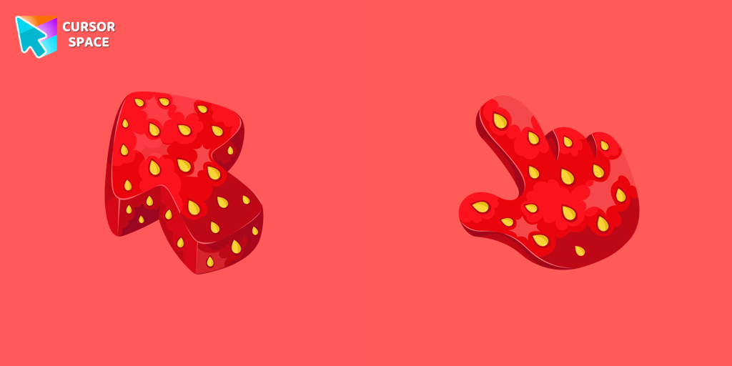 Cursor Strawberry Texture For Chrome